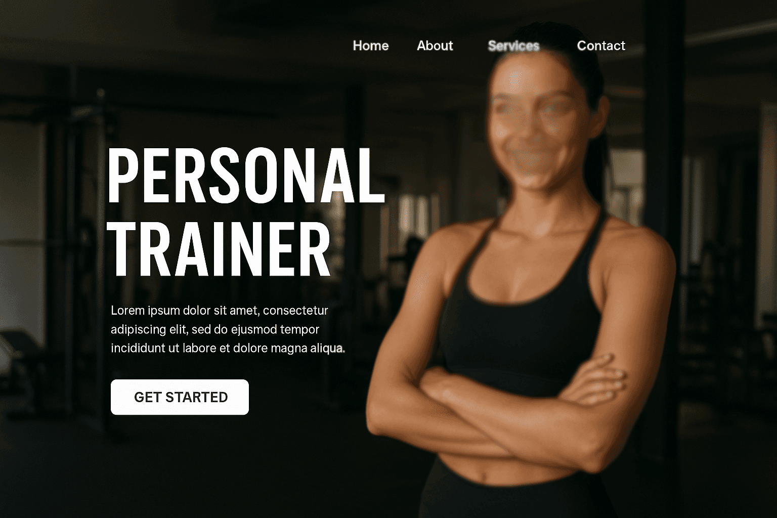 Nowoczesna strona internetowa dla trenera personalnego