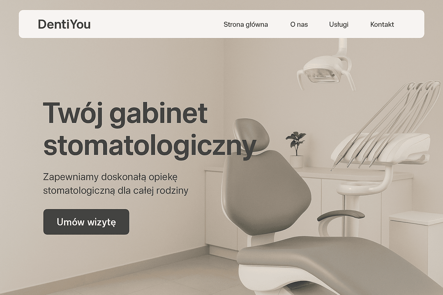 Nowoczesna strona internetowa dla gabinetu stomatologicznego